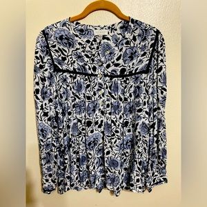 Lucky brand floral blouse